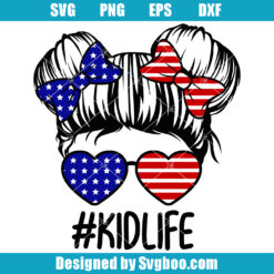 American Kid Life Svg