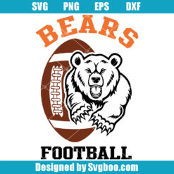 Bears Football Svg