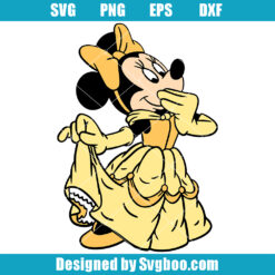 Belle Mouse Princess Svg