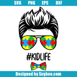 Boy with Glasses and Bowtie Svg