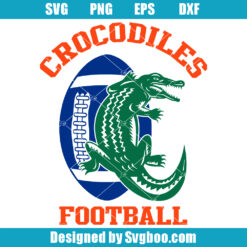 Football Mascot Crocodile Svg