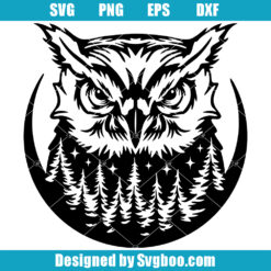 Forest Owl Svg, Forest Animal Svg