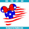 Happy Fourth Of July Minnie Mouse Svg