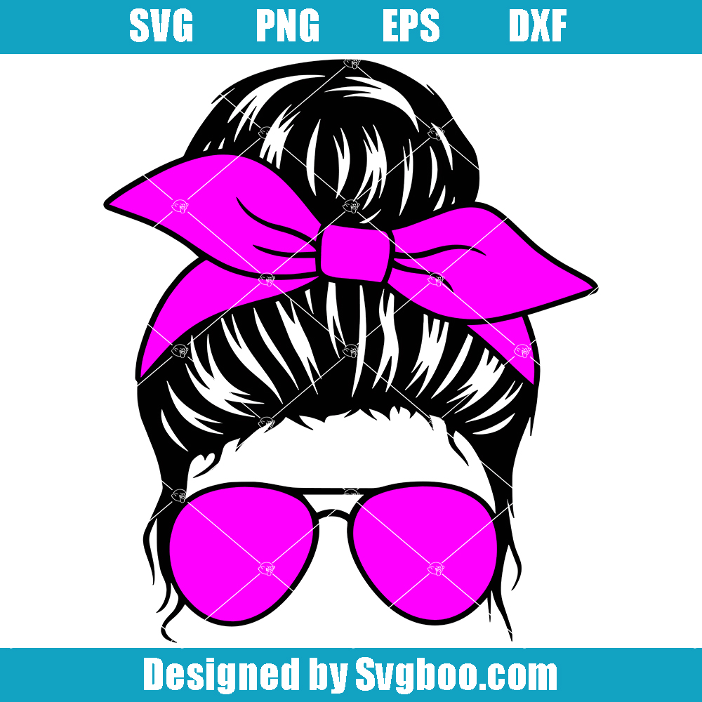 Headband Moms Life Svg, Messy Bun Mom Svg, Mom Life Svg Headband Moms Life Svg