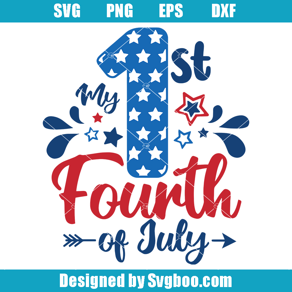 Kids 4th of July Svg, My first 4th of July Svg, Patriotic Boy Svg Kids 4th of July Svg