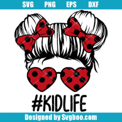 Ladybug Kidlife Svg, Polka Dots Kidlife Svg, Polka Dots Glasses Svg