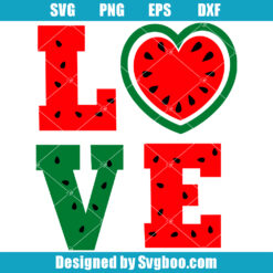 Love Water Melon Summer Svg