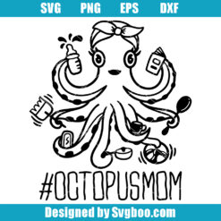 Octopus Mom Svg