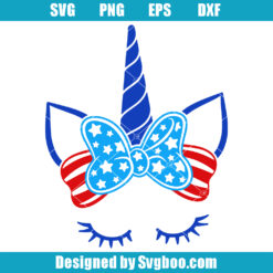 Patriotic Unicorn Svg