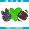 Peace Love and Football Svg