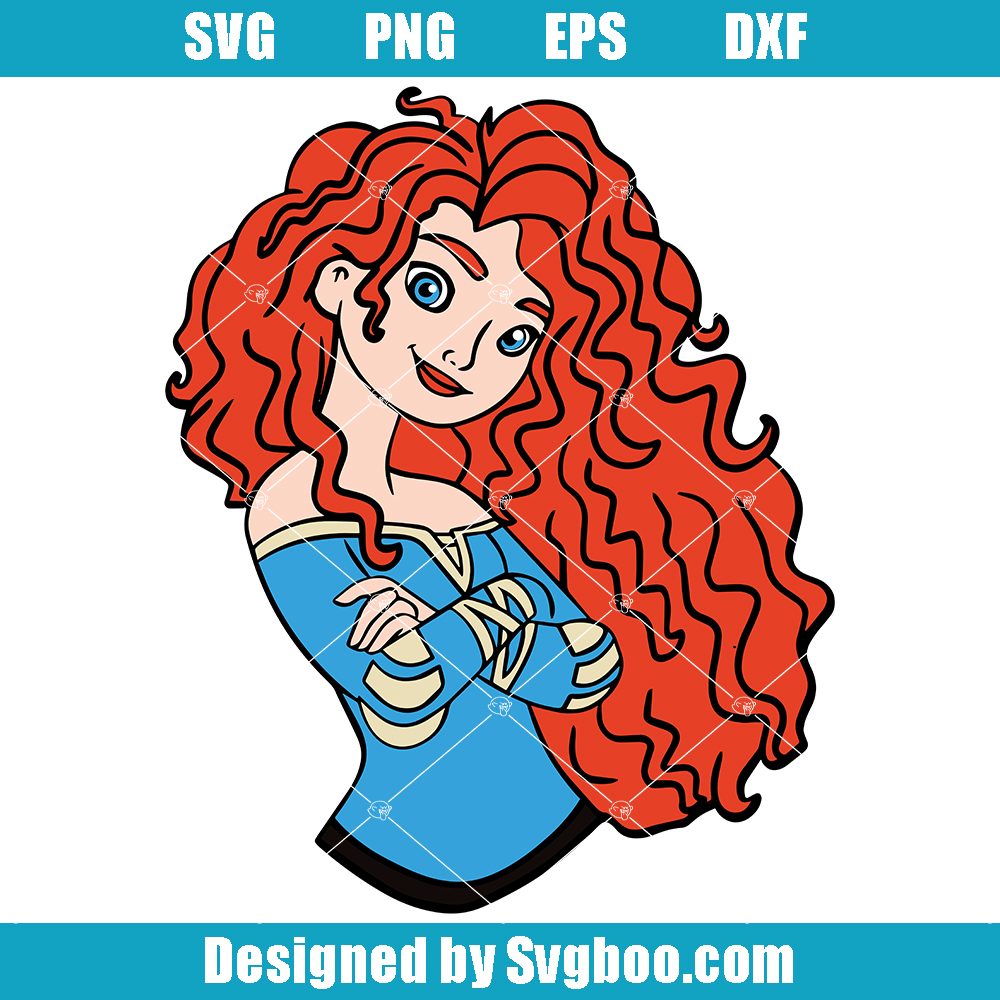 Princess Merida Svg, The Shaggy Princess Svg, Merida Svg