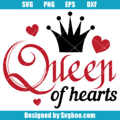 Queen of Hearts Svg