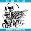 Skull With Wheels Svg