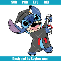 Stitch Graduation Svg