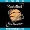 Vintage New York City Basketball Svg