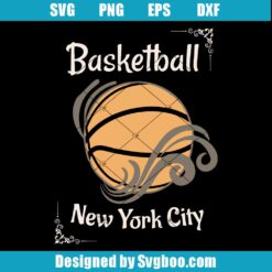 Vintage New York City Basketball Svg