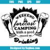 Weekend Forecast Camping with Good Chance of Drinking Svg