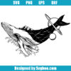 Whale In Space Svg