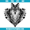 Wolf Heart Svg
