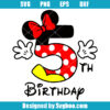 5th Birthday Minnie Svg