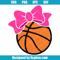 Basketball Bow Svg