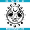 Cat Skull Moon phase Svg