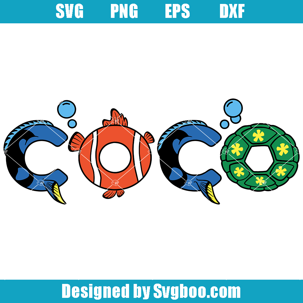 Coco Birthday Boy Svg, Clown Fish Birthday Svg, Ocean Birthday Boy Svg Coco Birthday Boy Svg