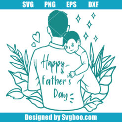 Dad and Child Svg