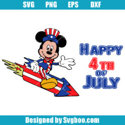Disney Happy 4th of July Svg