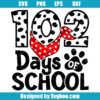 Dog Paw 102 Days Svg