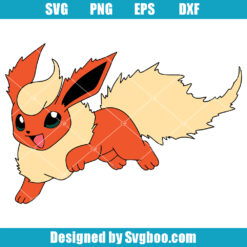 Flareon Pokemon Svg, Pokemon Cartoon Svg, Anime Japan Svg