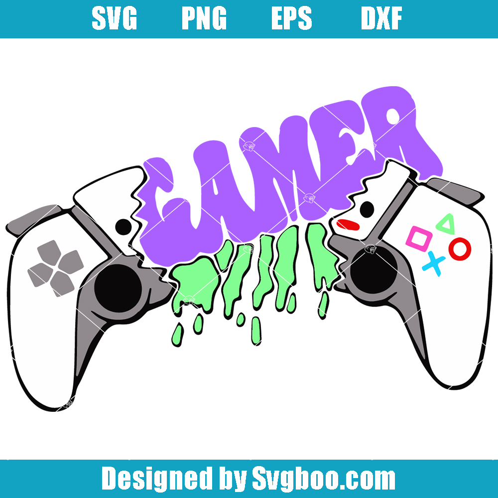 Gamer Drip Console Svg, Video Games Svg, Gamer Svg