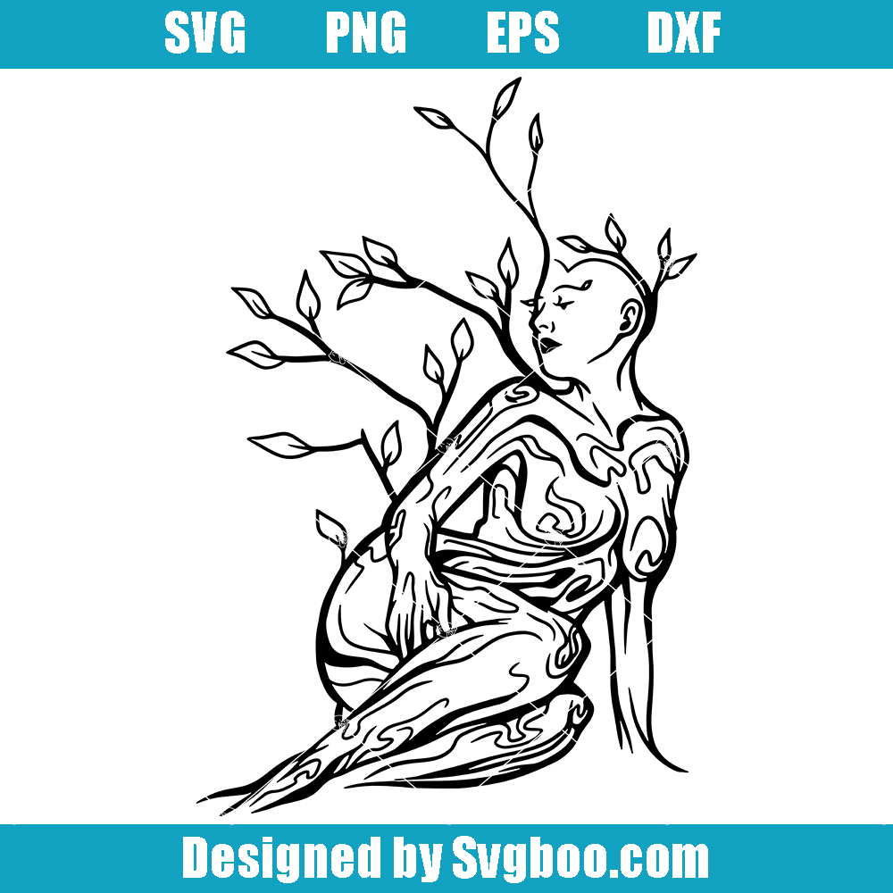 Lady Tree Svg, Women Empowerment Svg, Woman Tree Svg Lady Tree Svg