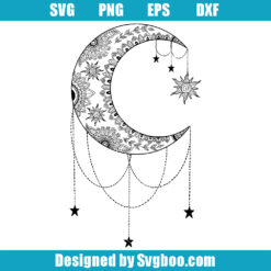 Mandala Moon Tattoo Svg