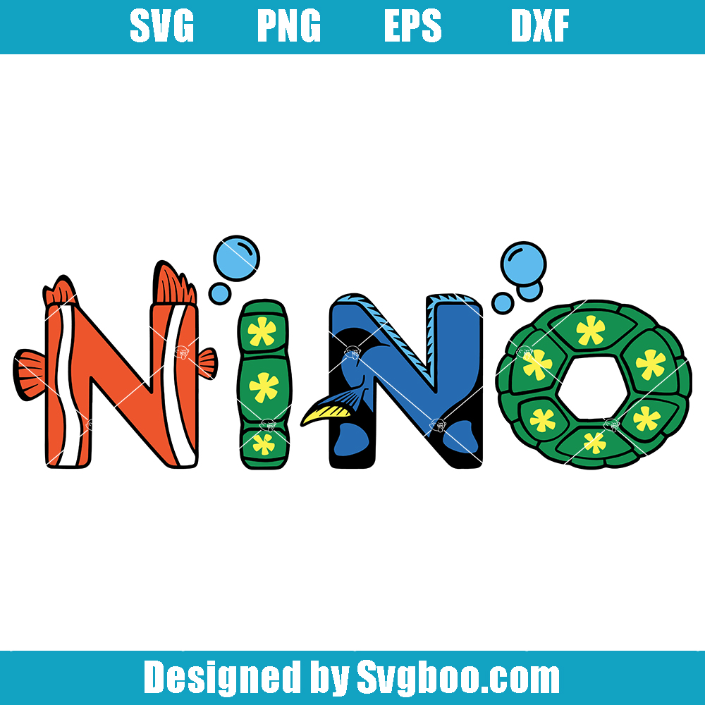 Nino Birthday Boy Svg, Ocean Birthday Boy Svg, Sea Animal Svg Nino Birthday Boy Svg