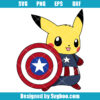 Pikachu Captain America Svg