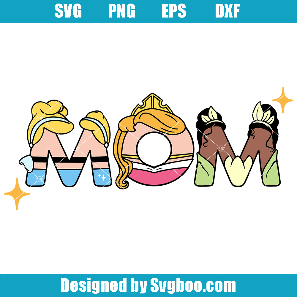 Princess Birthday Svg, Mom of a Princess Svg, Princess Party Svg