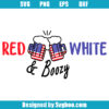 Red White Boozy 4th of July Svg