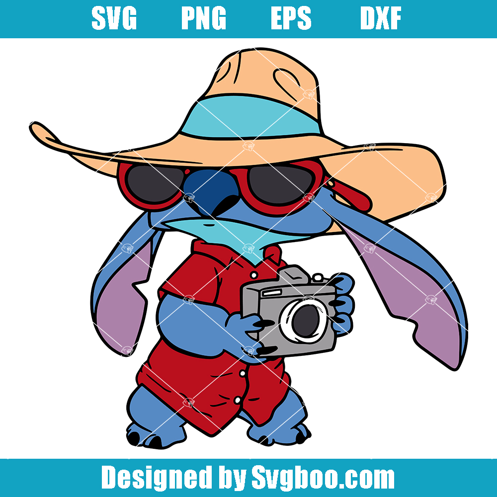 Stitch Photography Svg, Summer Stitch Svg, Cute Stitch Svg