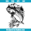 Trout Fishing Svg