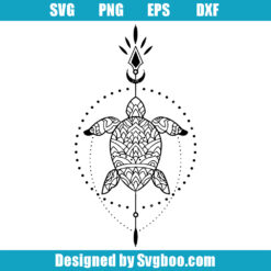 Zentangle Turtle Tattoo Svg