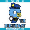 9th Birthday Police Svg