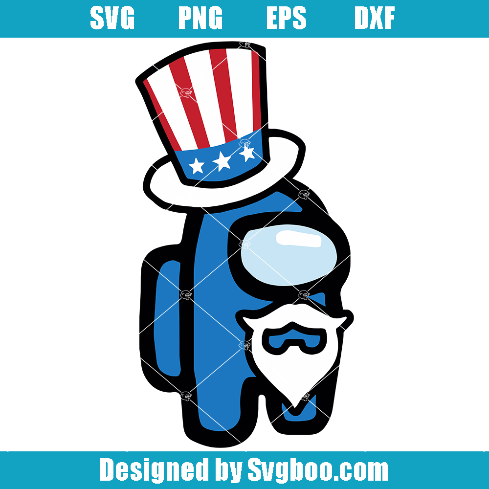 America Among Us Svg, Independence Day Among Us Svg, Patriot Svg