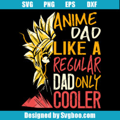 Anime Dad Fathers Day Svg