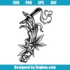 Bone Hand Holding Weed Svg