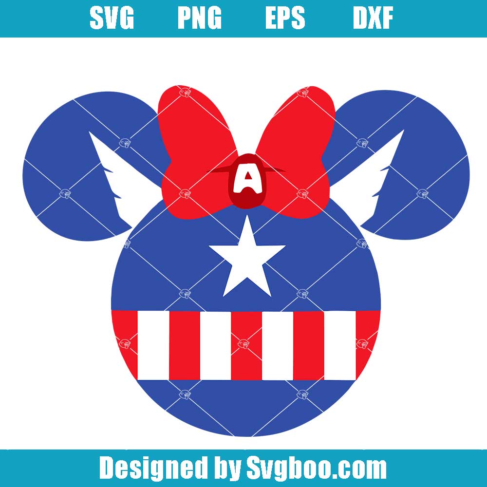 Captain-America-Minnie-Mouse-Head-Svg,-Avengers-Svg