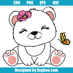 Cute baby Bear Svg