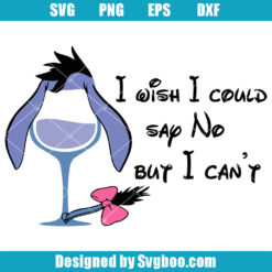Eeyore Wine Glass Svg