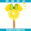 Ice Cream Lemon Minnie Mouse Head Svg