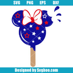 Ice Cream Minnie Mouse Head Svg